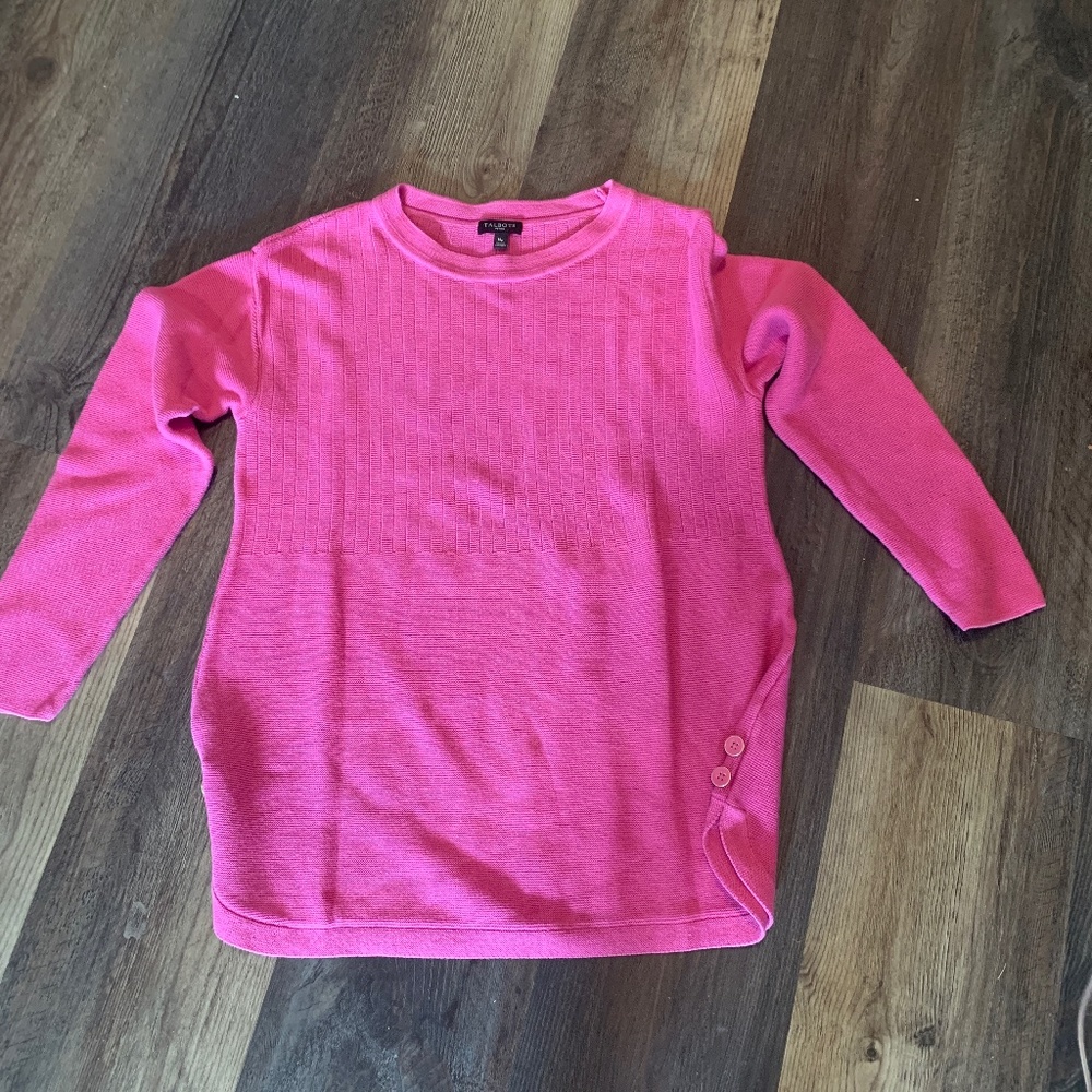 Talbots petites side button sweater. Worn about twice